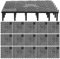 iplusmile Fish Tank Bottom Filter- Under Gravel Filter Plate 15x15cm- Isolate Board Divider for Aquarium, Splicing Easy to Install