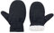 Durio Fäustlinge Kinder Skihandschuhe Winddicht Warme Winterhandschuhe Ski Handschuhe für Jungen und Mädchen Skifahren Schwarz 2-4 Jahre（Tag Size M）