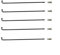 XZMALZYC 5 Stück Speichen und Nippel for 1 Los 12g Durchmesser 2,6 mm Schwarz Farbe Fahrradspeichen J-Biegung 45# Stahlmaterial Elektrische Fahrradspeichen (Color : 195mm)