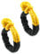 QWORK® Soft Shackle Synthetic Rope, 1/2 Inch x 20 Inch, 42,000lbs Breaking Strength Shackle Recovery Rope with Sleeve for Road Towing Sailing ATV Truck, 2 Pack