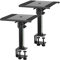 Pronomic SLS-36K BK Piedistalli da tavolo con morsetto per monitor da studio - Supporto per Altoparlante Cassa acustica - Stativo altezza regolabile - Carico massimo 20 kg - Nero