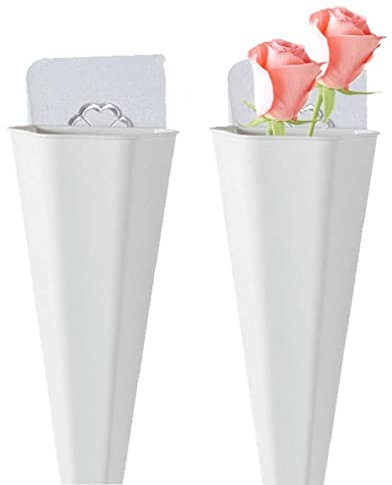 Fopytu Hängende Wand Pflanzer, 2 Stcs Wandmontierte Hängende Korbgarten Pflanzentopf Für Orchidee Sukkulente Home Office Wall Vasen
