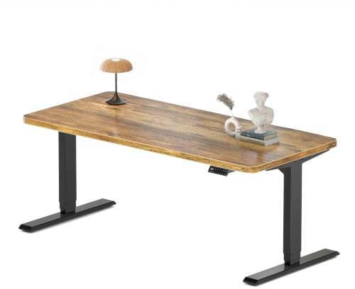 MAIDeSITe S2 Pro Plus Höhenverstellbarer Schreibtisch 160 x 80cm, 2 Motoren | Schreibtisch Höhenverstellbar, 25 mm Einteilige Tischplatte, Traglast 160 kg, 4 Memory-Steuerung, Sitz-Steh-Erinnerung, USB-C