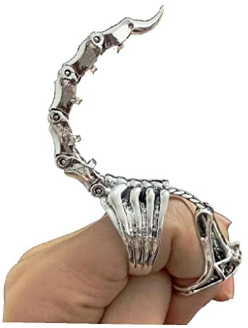 Vepoty Skorpion Verstellbarer Offener Steampunk Ring - Cool Beweglicher Schmuck Für Männer Und Frauen
