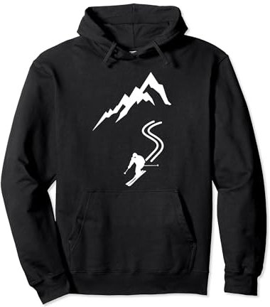 Skishirt Berg Skifahrer Ski Outfit Damen Herren Skifahren Pullover Hoodie