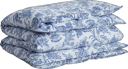 GANT Floral Bettdeckenbezug einzeln Farbe College Blue Größe 155x220