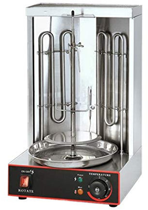 Barbecue électrique rotatif - Barbecue rotatif - Commercial - Chauffage électrique rotatif automatique - Mélangeur - Barbecue sans fumée - Petit 3000 W