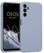 kwmobile Handyhülle kompatibel mit Samsung Galaxy A14 5G Hülle - gummierte Handy Case aus Silikon in Hellblau matt