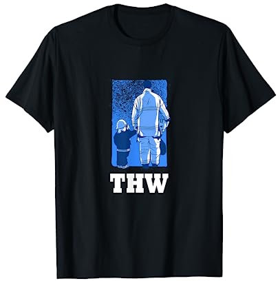 THW Technisches Hilfswerk Motiv - THW Vater Sohn Vatertag T-Shirt