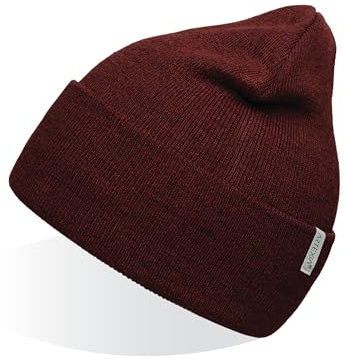 Artexia Mütze Herren und Mütze Damen Ökologisch aus Polywolle Beanie Mütze Unisex Wintermütze Strickmütze (Dunkelviolett)