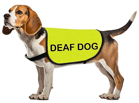 Hundeweste für Gehörlose Hunde, Warnweste für Gehörlose Hunde, Größe S