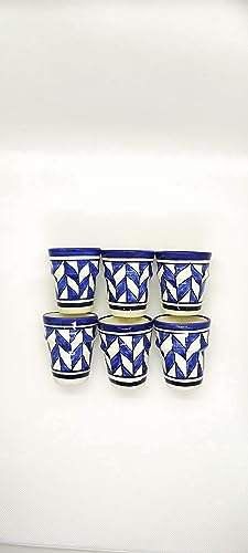 Vaisselle moderne marocaine-Tasse à café- Tasse bohéme- 6 Tasses