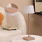 Aigostar Lampe de Table Sans Fil Rechargeable USB, Lampe de Bureau Tactile Dimmable, 3 Températures de Couleur, Lampe de Chevet IP54 Étanche pour Interieur et Exterieur, Chambre - Marron Clair