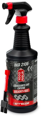 ERRECOM 1000 Miglia BKR 2106 Bike and Motorbike Chain Degreaser, Biodegradable and Solvent-Free Formulation, 32 fl oz Spray Bottle