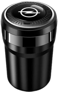 CWMLB Auto Aschenbecher für Opel Astra L 2021-,Aschenbecher mit Deckel Fahrzeug Rauchfreien Aschenbecher Aschenbecher Aschenbecher für Draussen Auto Zubehör Innenraum,BlackB