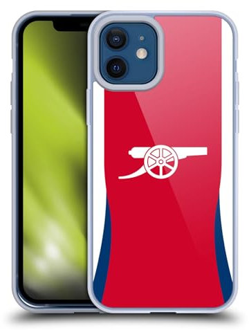 Head Case Designs Officially Licensed Arsenal FC Home 2024/25 Kit Gel Case [Military Grade Protection] Compatible With Apple iPhone 12 / iPhone 12 Pro
