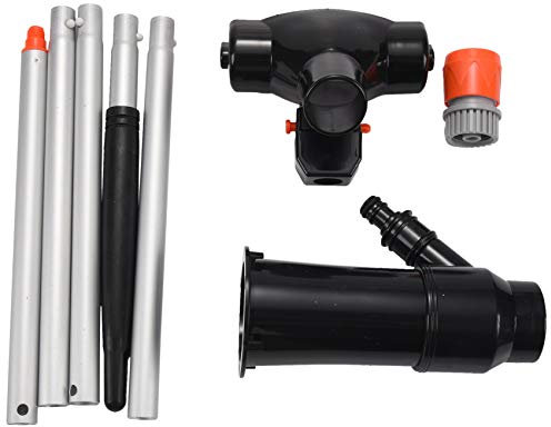 Piscina esterna Aspirapolvere fonte di aspirapolvere con 5 sezioni di Mini Jet Vacuum Pond Fountain Cleaner Brush