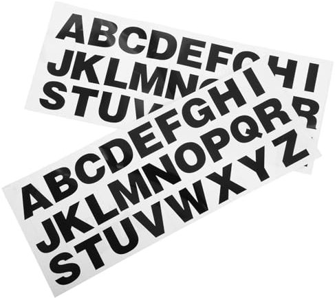 MUCKLILY 2stücke Reflektierende Alphabetaufkleber Fürs Auto Selbstklebende Buchstaben Große Alphabetaufkleber Buchstabenaufkleber Für Auto Motorrad Briefkasten Laptop Wand
