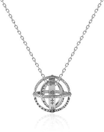 OAOSDH 1 Kreativer Ring Und 1 Kette, Astronomischer Ballring, Deformationsring, Retro -Ring, Geschenkring.