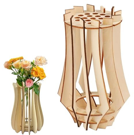 Vaso per fiori Lego, per vaso Lego, vaso di legno, vaso per fiori, design moderno, vaso per bouquet, vaso in legno, ideale per composizioni floreali, casa, ufficio e idee regalo