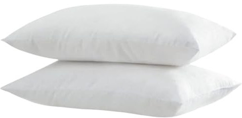 Yatas Bedding Handy Kopfkissen 50x70 cm 2 er Set, 100% silikonisierte Faser, Orthopädisches Kissen, Schlafkissen atmungsaktiv waschbar für Allergiker, Silikonfaserfüllung, weiß