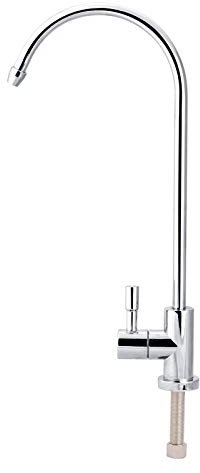 Drinking Water Filter Tap, 1/4'' zinc alloy Kitchen Sink Faucet Tap Chrome Reverse Osmosis RO Drinking Water Filter for Drinking Kitchen Sink Cooking