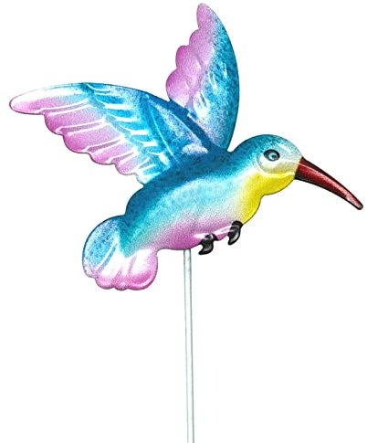 Klaisy Kolibri-Skulptur für den Außenbereich, Metall, Dekoration, Einweihungsgeschenke für den Innenhof, Dekoration, Blumentöpfe