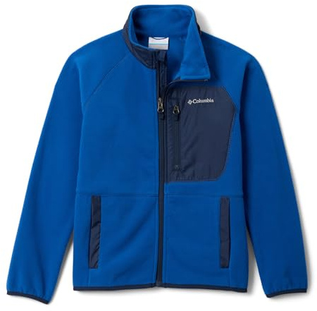 Columbia Mixte Enfant Fast Trek Full Veste Polaire Entièrement Zippée, Mountain Blue/Collegiate Navy, XXS EU