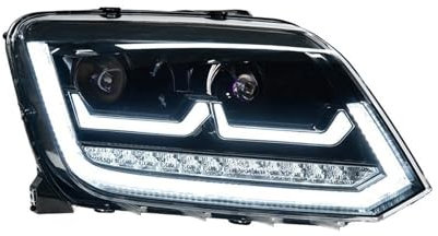 2 PCS Kompatibel Für VW AMAROK 2010-2022 Scheinwerfer Auto 12V Lauf DRL Hella 5 Xenon Objektiv H7 AMAROK auto Zubehör(Left Hand Drive)