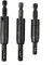 Professional Grade Self Centering Hinge Tapper Drill Bits, 3 Pieces in the Set