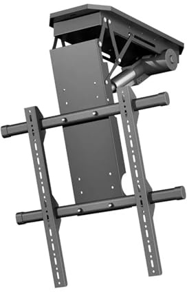 Electric Ceiling Mount for 50-90 Inch TVs, Remote Control Adjustable Height Rotating Bracket, Smart TV Wall Mount with Easy Installation and Sturdy Support.