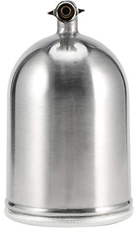 Zerodis Professional 600CC Large Capacity Aluminum Airbrush Paint Cup Side Pot with High Hardness Construction Airbrush Equipment Accessory for Painting Spraying