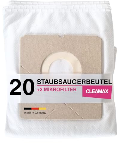 20x Staubsaugerbeutel passend für Y 98 + 2 Microfilter | passend für Bomann BS 9019 902CB Clatronic BS 1300 1311 1222 1287 Cecotec Powerbag Dirt Devil M7015 SilverCrest BBK 700 u.a.*