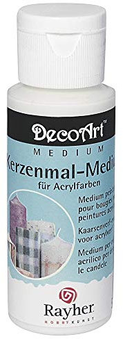RAYHER 38437000 Kerzenmalmedium für Acrylfarben, Flasche 59 ml