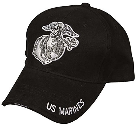 Mil-Tec Baseballkappe-12318330 Baseballkappe Schw.'Marines' Einheitsgröße