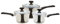 Prestige Durasteel Induction Stainless Steel Saucepan, Silver, Set of 3