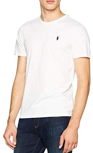 Polo Ralph Lauren Tee-Shirts T-Shirt, Bianco (White A1000), S Uomo