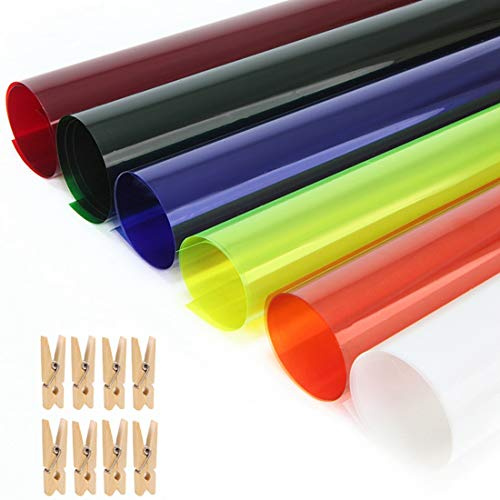 Meking Professional 40 * 50 cm Gele Color Filter Papier für Studio Light Red Head Light, Lighting Gel Filter_6pcs