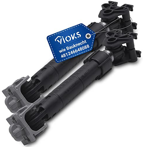 VIOKS Suspa Lot de 2 amortisseurs 120N de rechange pour 481246648088 Whirlpool Bauknecht Suspa 120N 06230027 Indesit C00313104-10 mm Alésage 10 mm pour machine à laver et sèche-linge