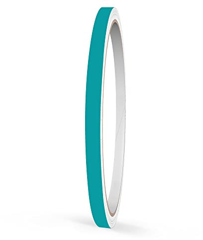 Motoking Zierstreifen, Türkis Matt, 10 mm Breite, 10 m Länge, Aufkleber Folie Auto Boot Motorrad Wohnmobil Wohnwagen & mehr