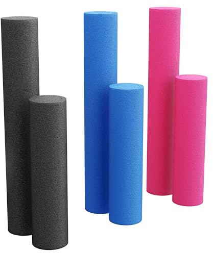 GORILLA SPORTS® Rouleau Pilates en mousse EPE, 60/90 x 15 cm | Foam Roller léger, doux, stable et résistant à l’eau pour massage, yoga, Pilates et fitness, facile à transporter