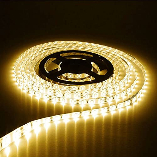 5M 12v LED Caravan Van Campervan Interior Exterior IP65 Waterproof Light Motorhome Camper Boat Bright Warm White Under Cabinet Lighting (IP65 - Warm White)