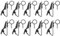 Lot de 10 pinces à cravate en métal pour micro cravate de 8,5 mm