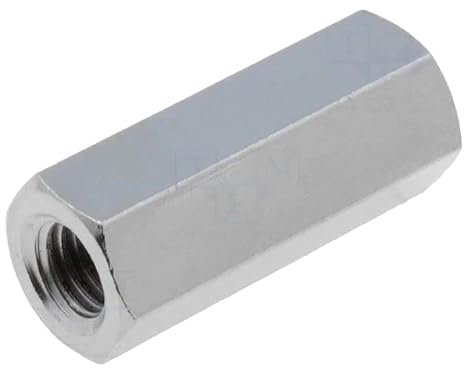 Distanzmuffe mit Gewinde; 20mm; Innengew: M5; sechskant; Messing 118X20 Distanzelemente aus Metall