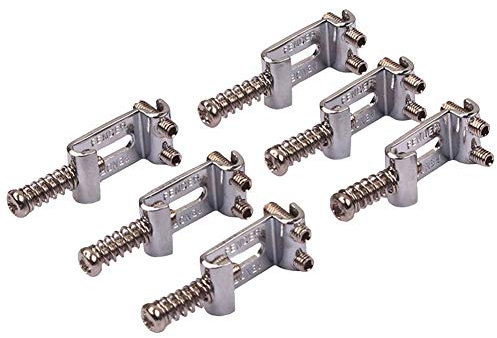 UANG Gitarren BrüCken SäTtel Rollen Tremolo für Strat Stratocaster Tele Telecaster Elektrisch Gitarren ZubehöR Silber, (500002357A1)