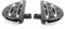 SHMT Paire de marchepieds de passager arrière de moto, marchepieds étirés, montage mâle Compatible avec Harley Touring Street Glide Road Glide Softail, Noir