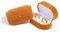 iSuperb 1 Pièce Boîte à Bagues Double Forme de Capsule Boite à clous d'oreilles Boîte à Bijoux Flocage Bagues étui de Rangement Ring Box Fiançailles, Mariage Cadeau (1 boîte à bagues orange)