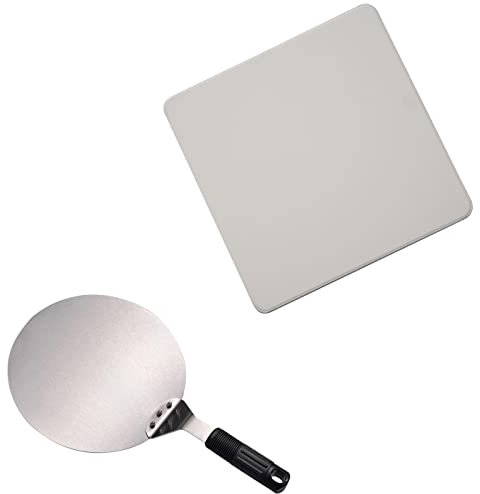 ARDES - ARBEEF01/P Set Accessori per Pizza con Pietra Refrattaria e Spatola Rotonda - Set Compatibile con Forno Grill Portatile ASADO ARBEEF01 - Set per Cottura Pizza Veloce e Professionale