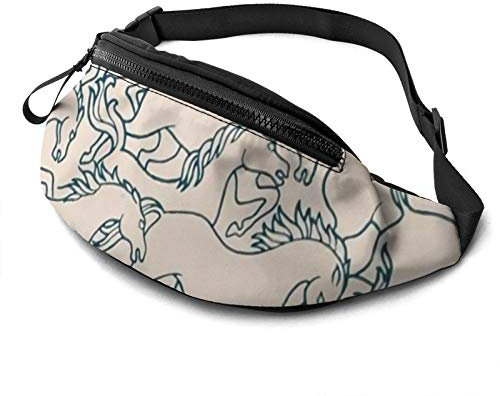 Pferd im Galopp, verstellbare Gürteltasche, Gürteltasche mit Kopfhörerloch für Sport, Training, Reisen, Laufen