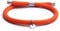 Alton of Sweden | Premium Armband für Herren & Damen | Geflochtenes Segeltau Surferarmband aus Nylon | Handgemacht Paracord | Wasserfestes Nylonseil (Orange - Silber Polierter)